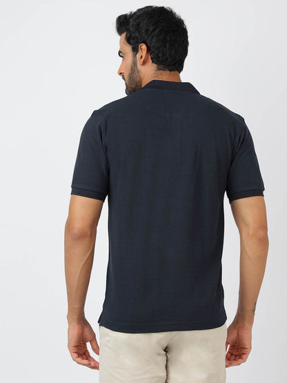 Polo Navy Blue (100% Cotton)