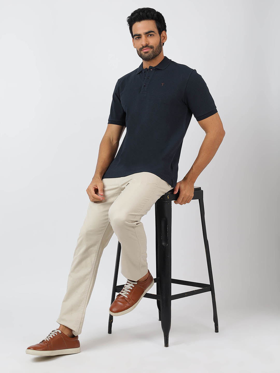 Polo Navy Blue (100% Cotton)