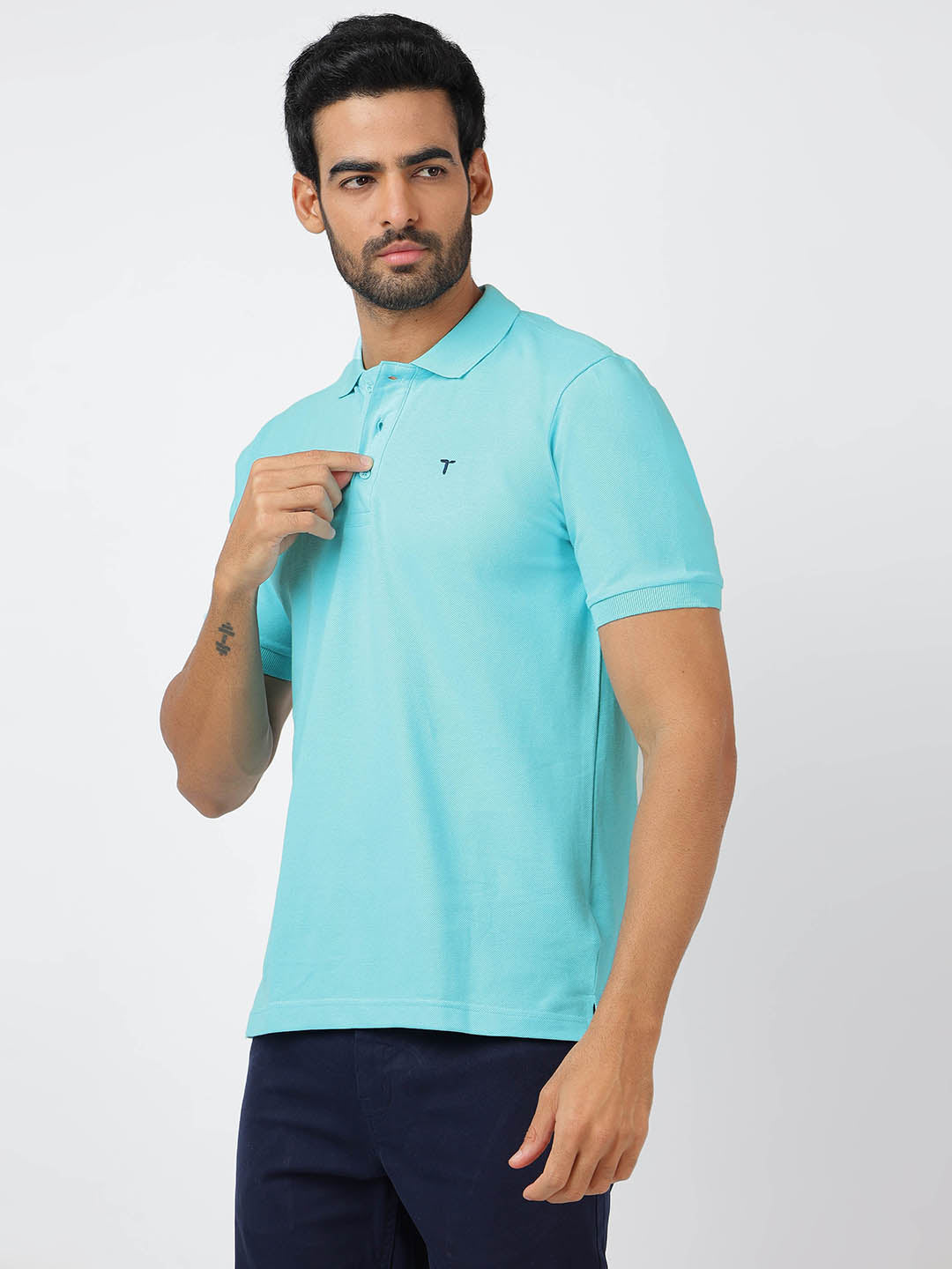 Polo Sky Blue (100% Cotton)