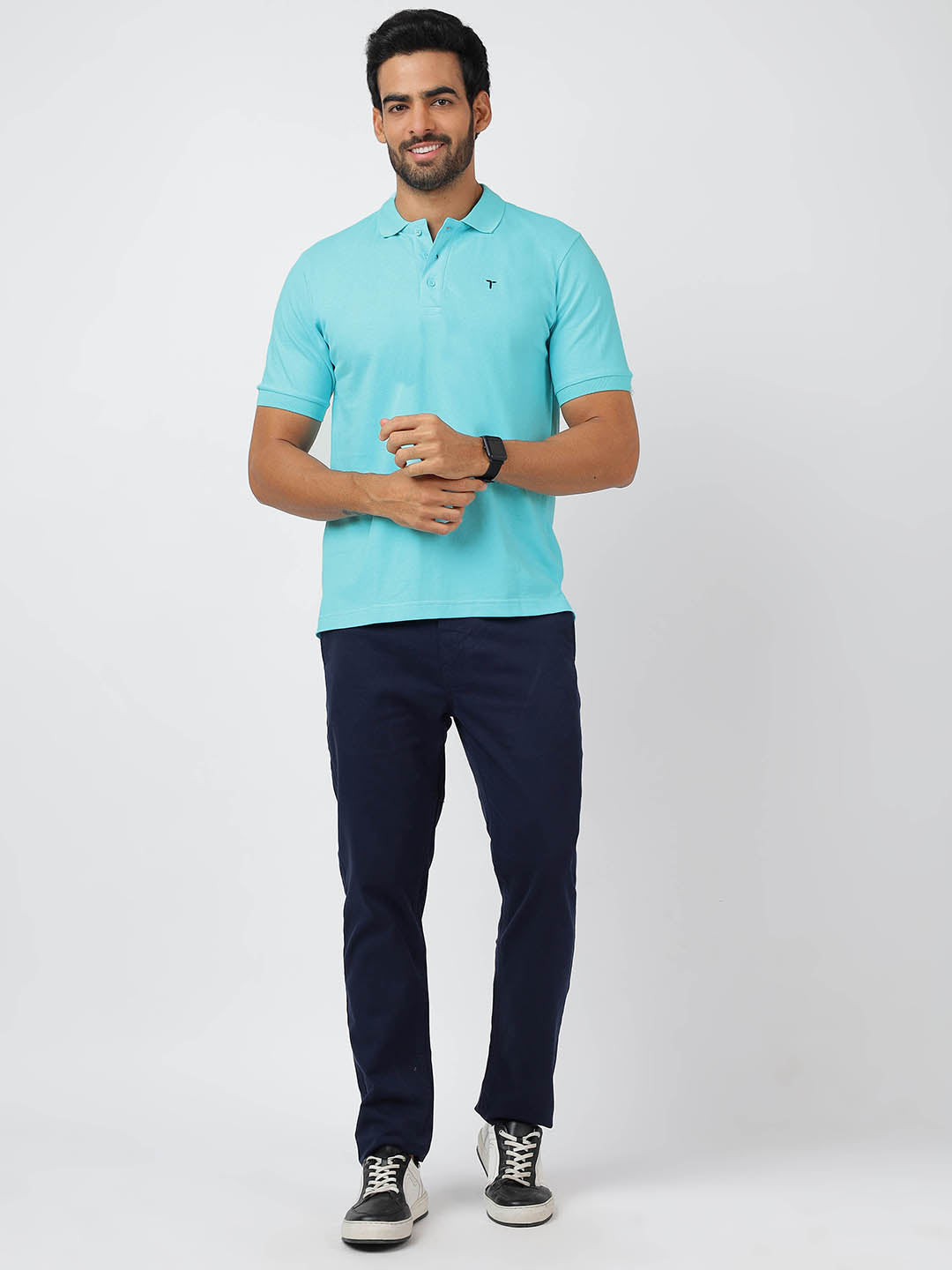 Polo Sky Blue (100% Cotton)