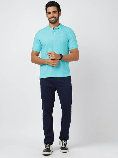 Polo Sky Blue (100% Cotton)