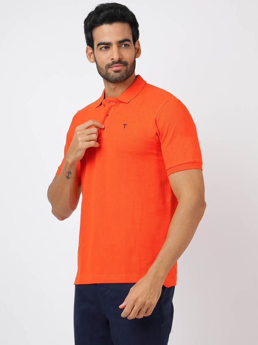 Polo Orange (100% Cotton)
