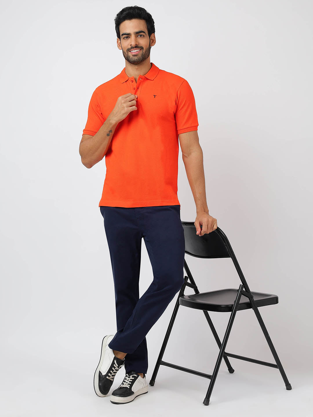 Polo Orange (100% Cotton)