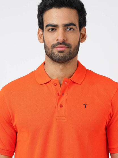 Polo Orange (100% Cotton)