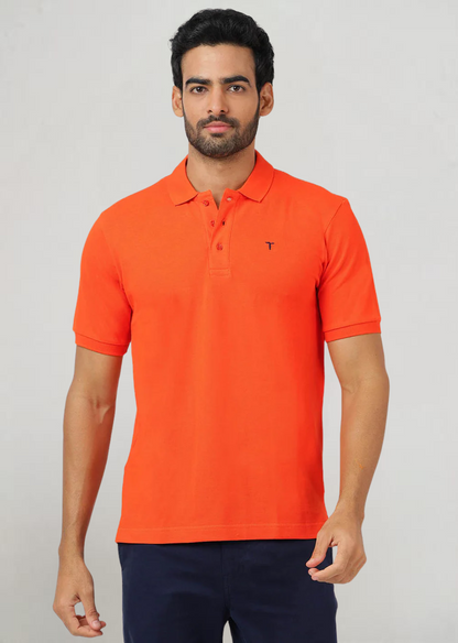 Polo Orange (100% Cotton)