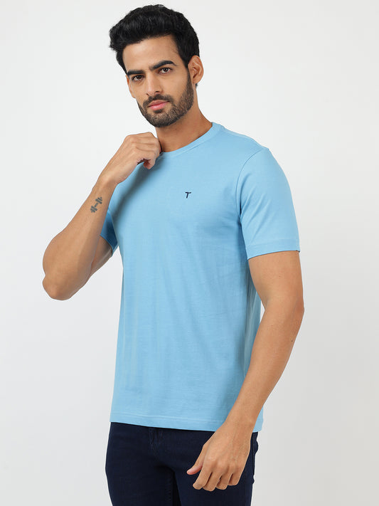 T-Shirt Sky Blue (100% Cotton)