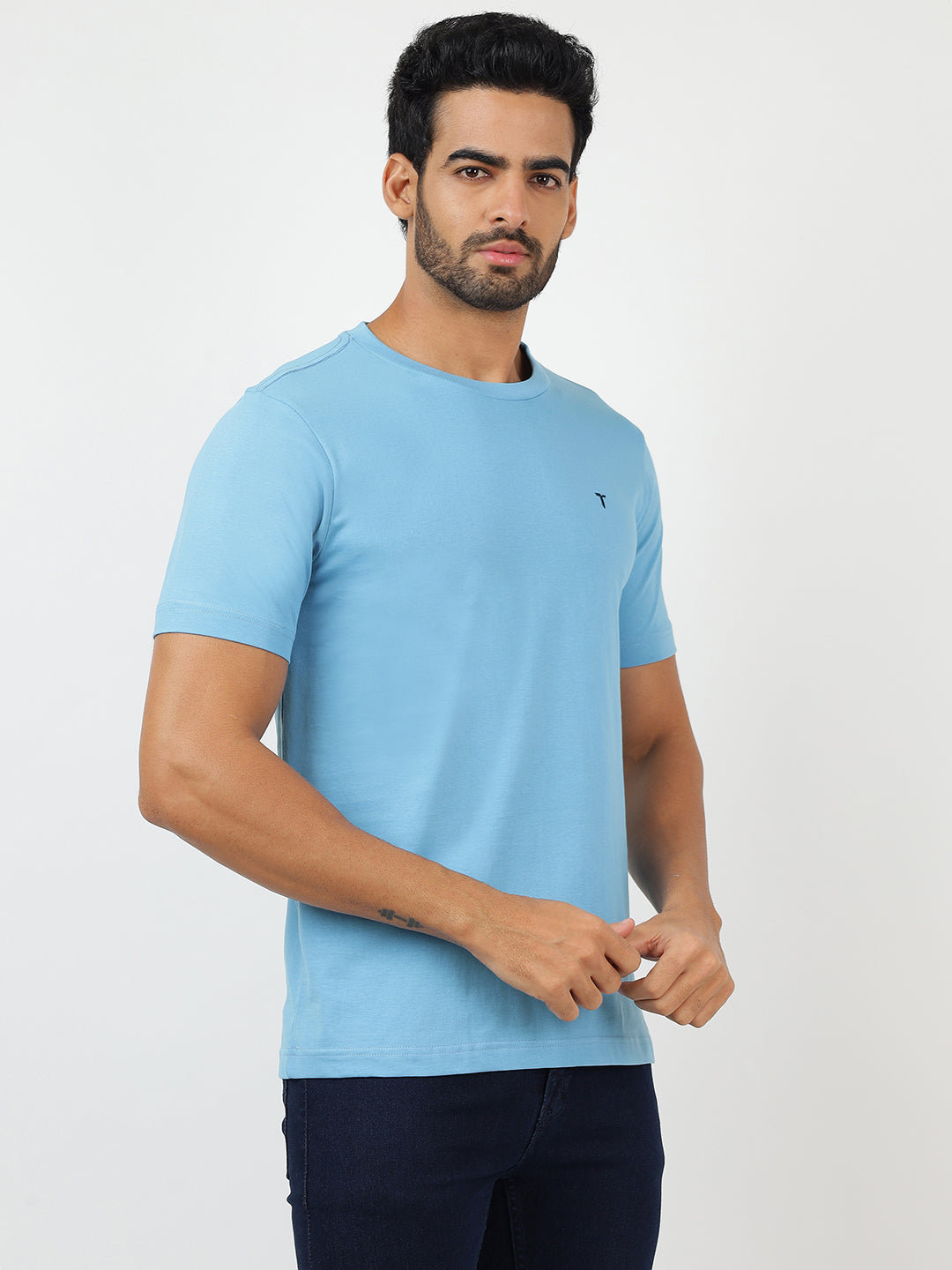 T-Shirt Sky Blue (100% Cotton)